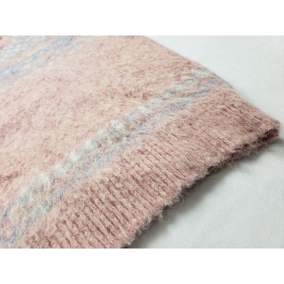 Vintage Samband of Iceland 100% New Wool Fair Isle Sweater APPROX Sz S - Picture 6 of 9